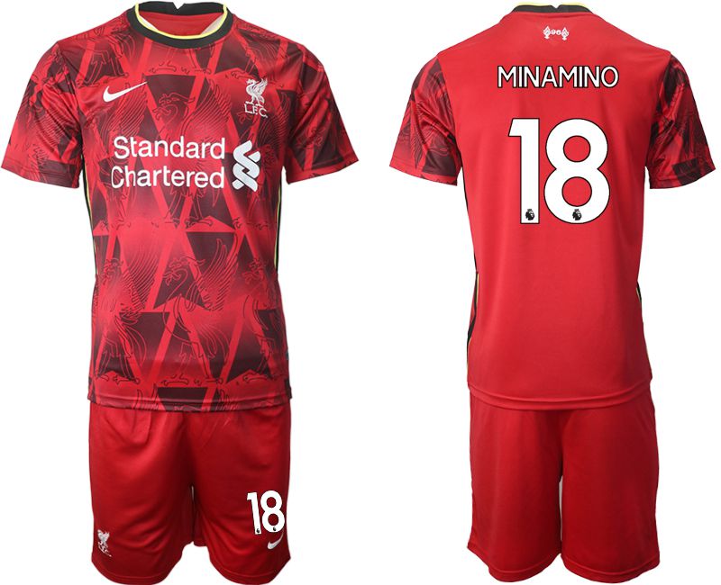 Men 2021-2022 Club Liverpool home red #18 Nike Soccer Jersey